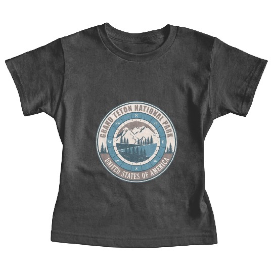 Grand Teton National Park US Vintage Hiking Baby Tees
