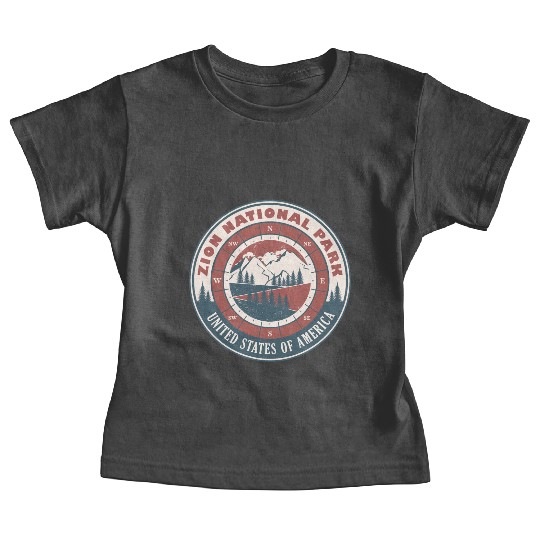 Zion National Park United States Vintage Hiking Baby Tees
