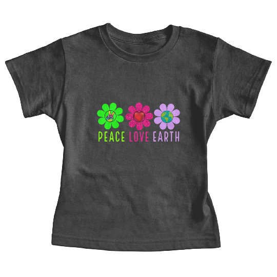 Peace Love Earth, Peace Love People Earth Day Baby Tees
