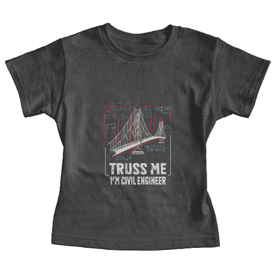 Civil Engineer Bridge Calculus Scheme Baby Tees
