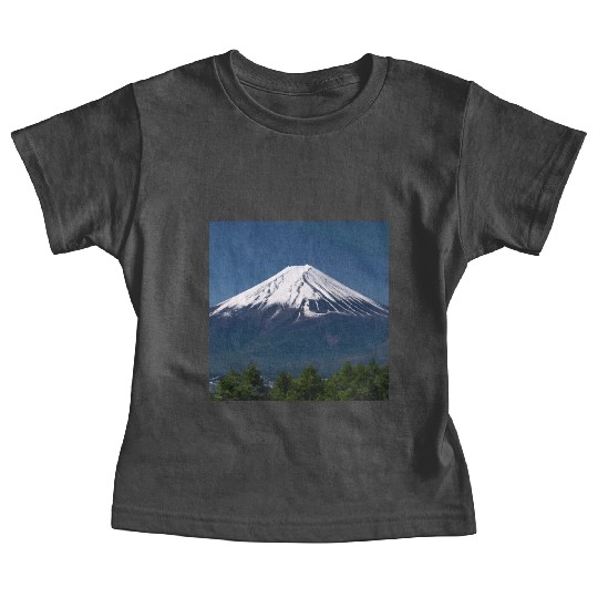 Mount Fuji Japan Panorama Souvenir Travel Trip Baby Tees