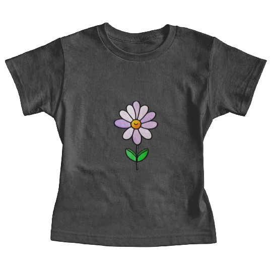 Lavender Flower Art Baby Tees