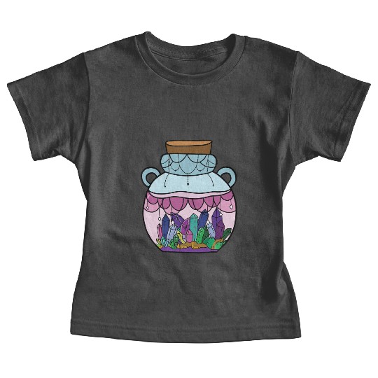 Ornate Crystal Jar Baby Tees
