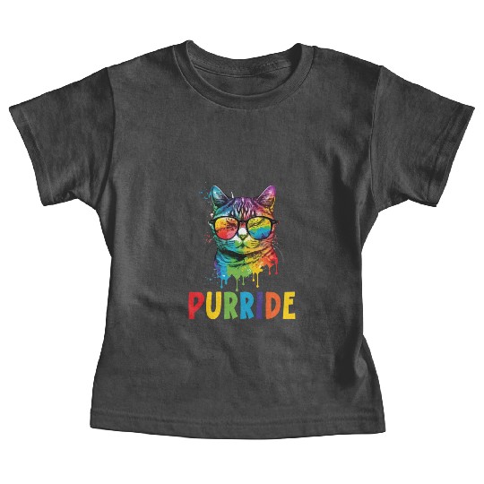 Purride Gay Rights Pride Month LGBTQ Cat Whisperer Baby Tees