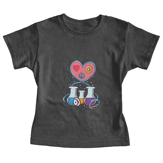 Medical Laboratory Science Heart Cartoon Baby Tees