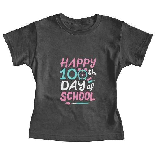 100th Day Of School Teacher Student Baby Tees