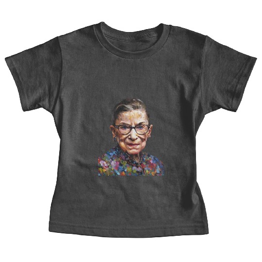 Ruth Bader Ginsburg portrait in a Monet style Baby Tees