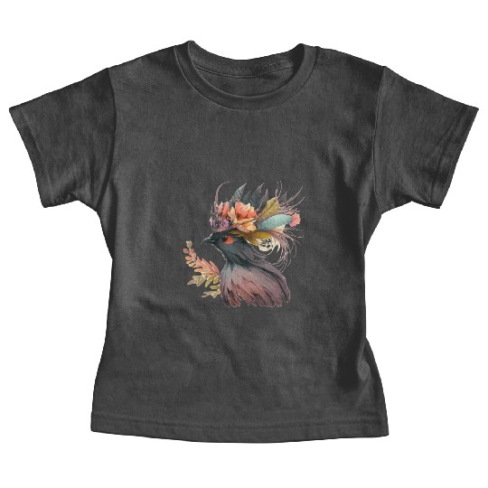Cute Bird Of Paradise Bird Flower Crown Pet Birds Baby Tees