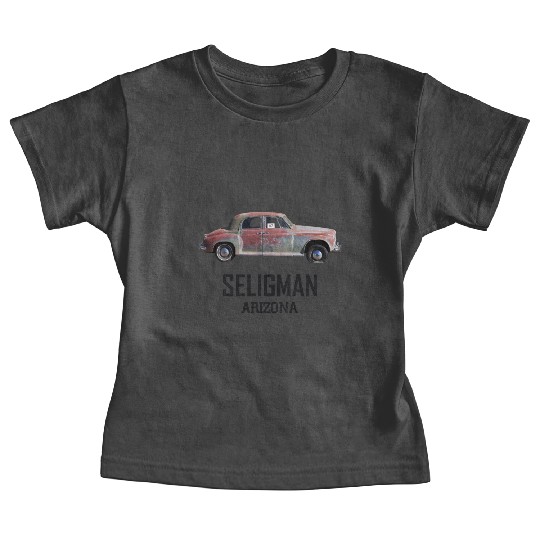Old car city of Seligman in Arizonna, US Route 66 Baby Tees