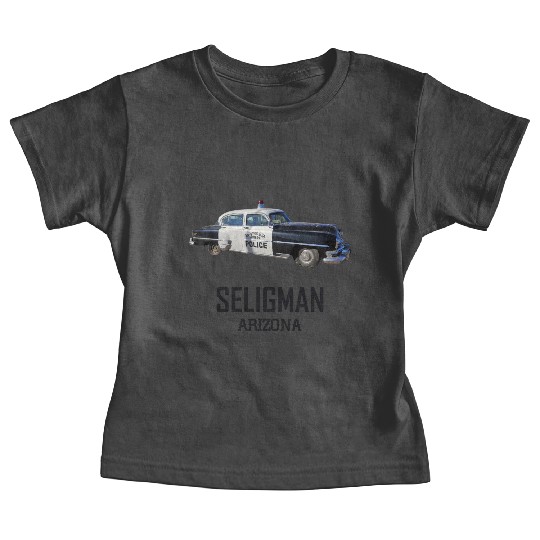 Old car city of Seligman in Arizonna, US Route 66 Baby Tees