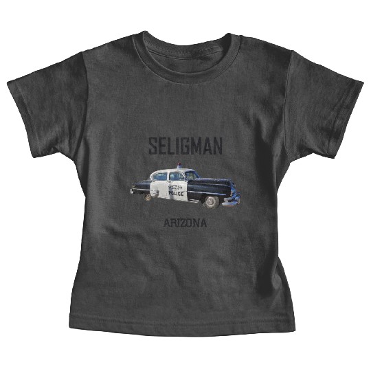 Old car city of Seligman in Arizonna, US Route 66 Baby Tees