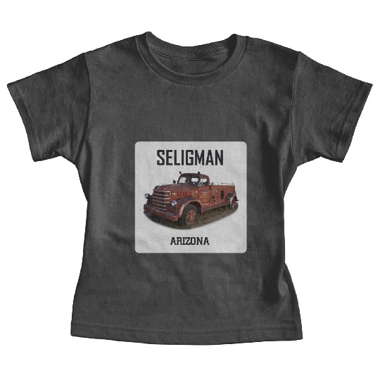 Old car city of Seligman in Arizonna, US Route 66 Baby Tees