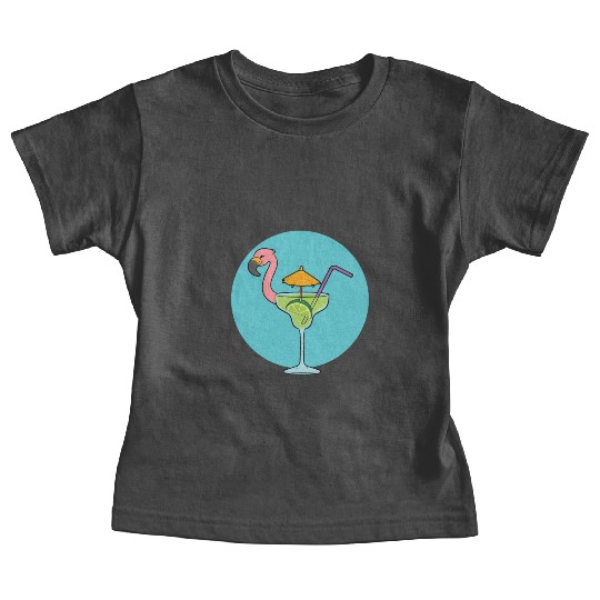 Flamingo Cocktail Baby Tees