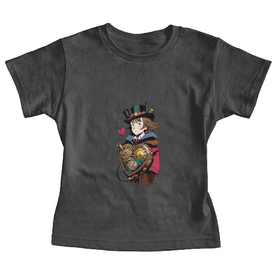 Gears and Lace: A Cute Steampunk Design Baby Tees