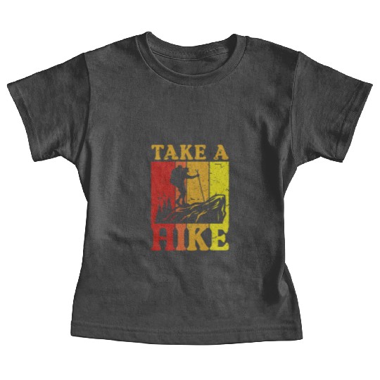 Take a Hike Wanderlust Hiker Hiking Mountains Baby Tees