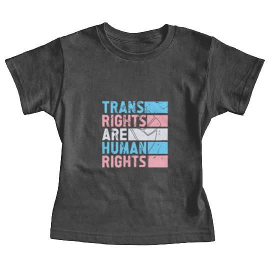 Trans Rights Are Human Rights Support LGBT Pride Baby Tees