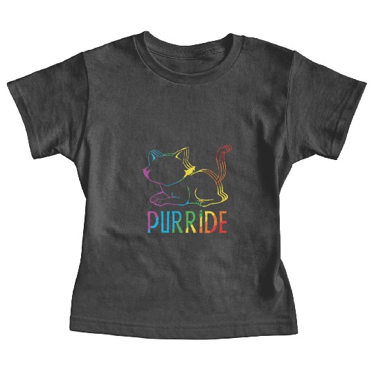 Kitten Cat Gay LGBTQ Rainbow LGBT Pride Month Baby Tees