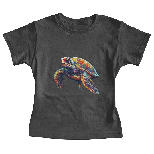 Colorful underwater sea turtle dreamlike beautiful Baby Tees