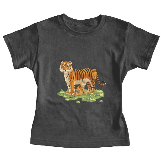 Mother And Son Tiger Baby Tees