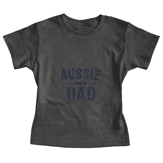 Aussie Dad Red Merle Australian Shepherd Farm Dog Baby Tees