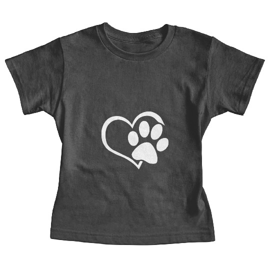 Dog Dad Mom Puppy Baby Tees Love Dogs Paw Print Heart