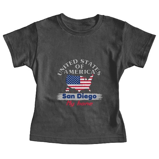 United States of America - San Diego my home - USA Baby Tees