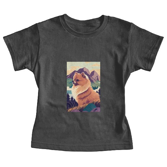 Pomeranian Nature Baby Tees