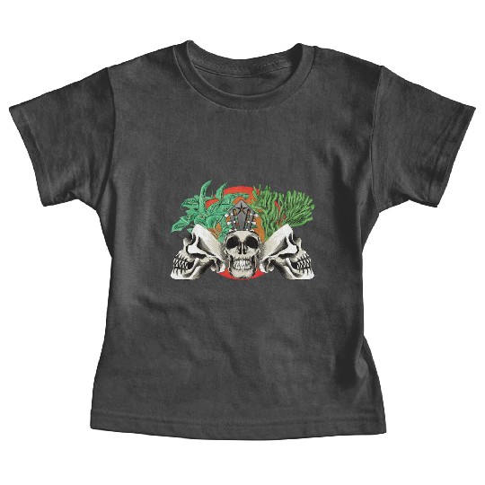 Skull Plant of the blood moon night light Baby Tees