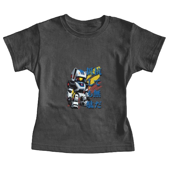 Chibi Mecha: A Cute Cyberpunk Design 5 Baby Tees