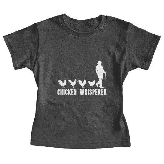 Funny Chicken Whisperer Girls Boys Farm Animal Baby Tees