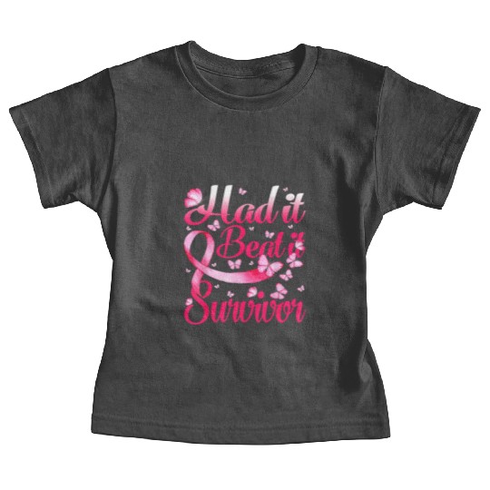 Had It Beat It Survivor Breast Cancer Butterfly 21 Baby Tees
