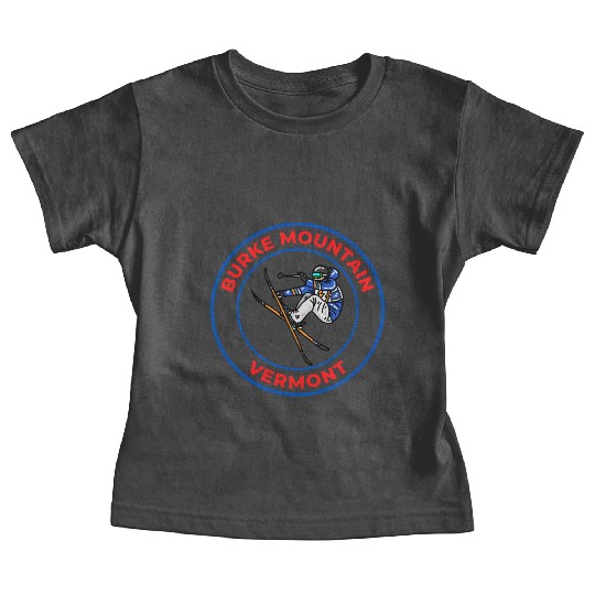 Retro Skiing in Burke Mountain Vermont Souvenir Baby Tees
