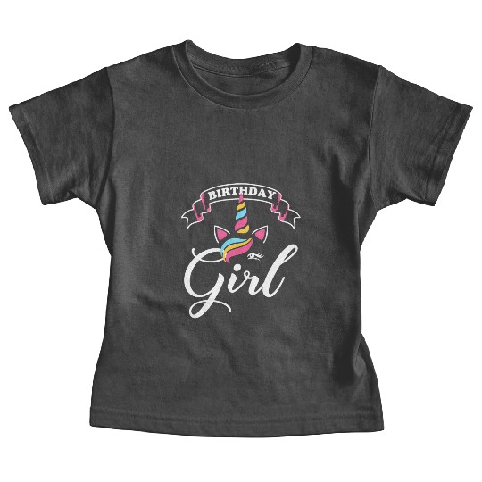 Rainbow Unicorn Happy Party Baby Tees