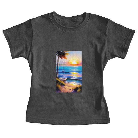 A sunrise with a seaside view-2 Baby Tees