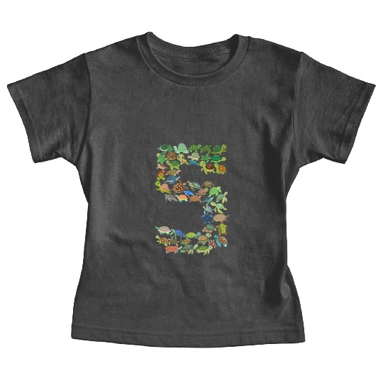 5th Birthday Sea Turtle Tortoise Theme 5 Year Old Baby Tees