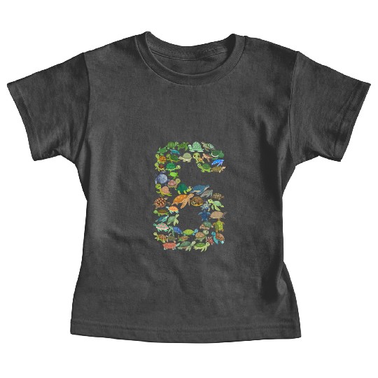 6th Birthday Sea Turtle Tortoise Theme 6 Year Old Baby Tees