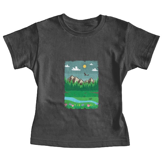 Peaceful Nature Scenery Baby Tees