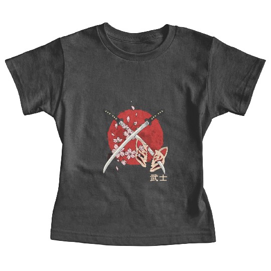 Ancient Japanese Cherry Blossom Samurai Katana Swo Baby Tees