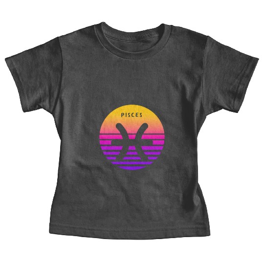 Pisces Zodiac Sign Sunset Pisces Baby Tees