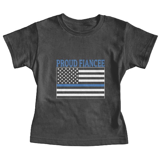 Police Officer Fiancee Proud Fiancee Baby Tees