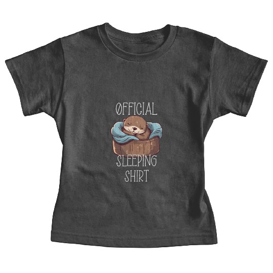 Official sleeping pajama Baby Tees sea otter