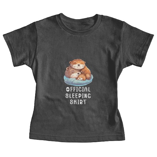 Official sleeping pajama Baby Tees sea otter