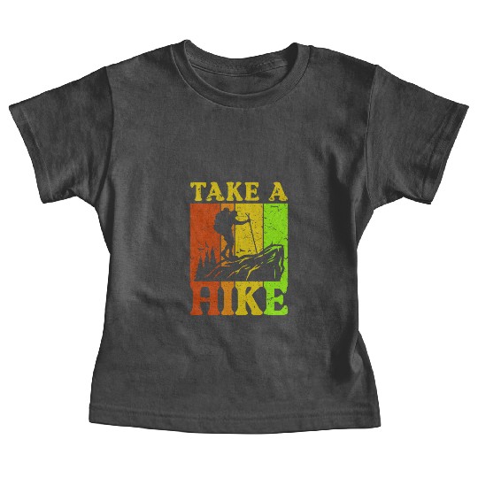 Take a Hike Wanderlust Hiker Hiking Mountains Baby Tees