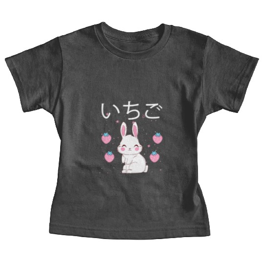 Strawberry Milk Bunny Aesthetic Vaporwave Anime Baby Tees