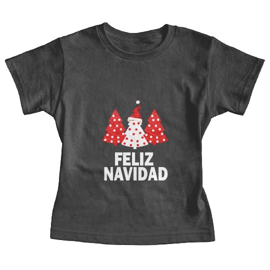 Merry Peruvian Tree Peru Flag Feliz Navidad Baby Tees