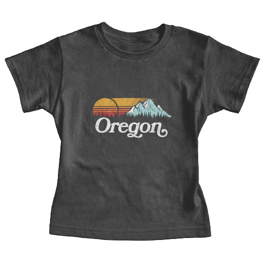Oregon Mountains Sun Baby Tees