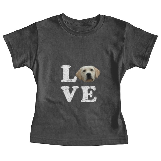 I Love My Yellow Lab Labrador Retriever Dog Baby Tees
