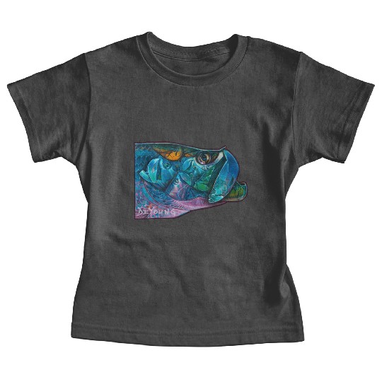 Tarpon Kaleidoscope Saltwater Fly Fishing Baby Tees