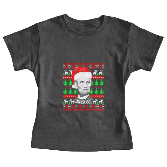 Abraham Lincoln Santa Ugly Baby Tees
