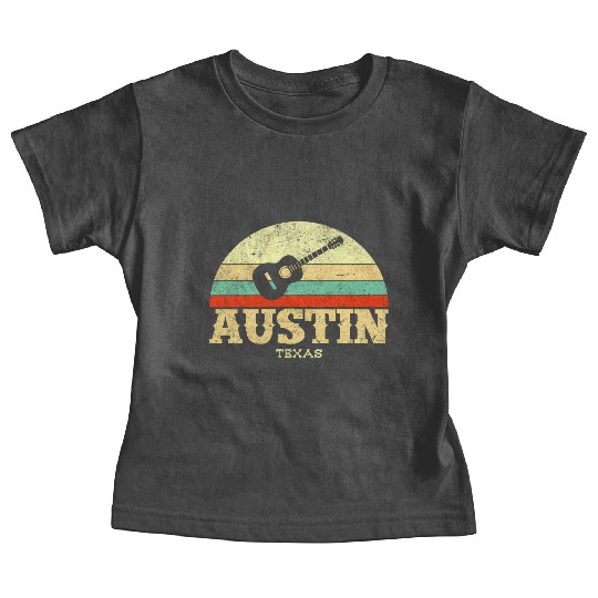 Austin Texas Guitar Lone Star State Baby Tees